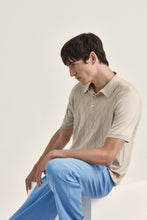 Load image into Gallery viewer, 3 button polo in silk and cotton
