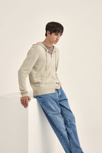 Carica l&#39;immagine nel visualizzatore di Gallery, Hoodie full zip jacket in compact cotton
